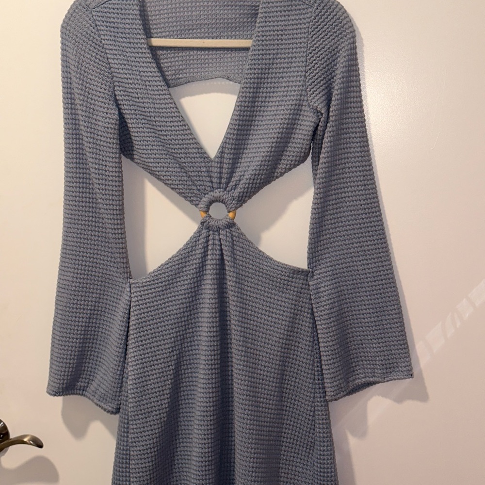 Blue mini dress